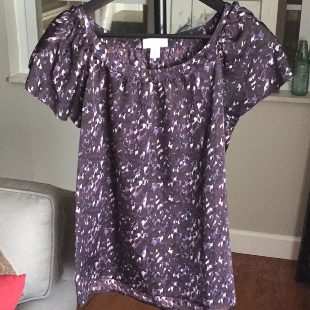Loft fall print top